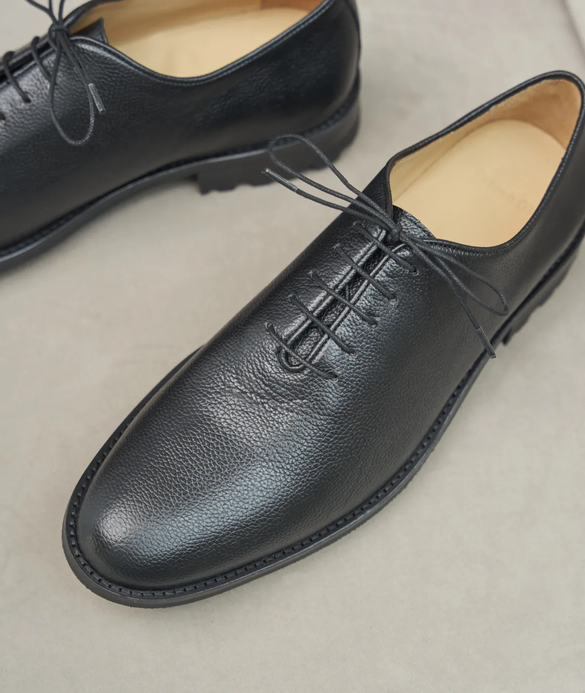 Homme Paire et Fils Derbies Et Richelieu-Richelieu homme en cuir grainé noir