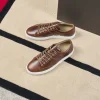 Homme Paire et Fils Sneakers-Sneakers en cuir lisse