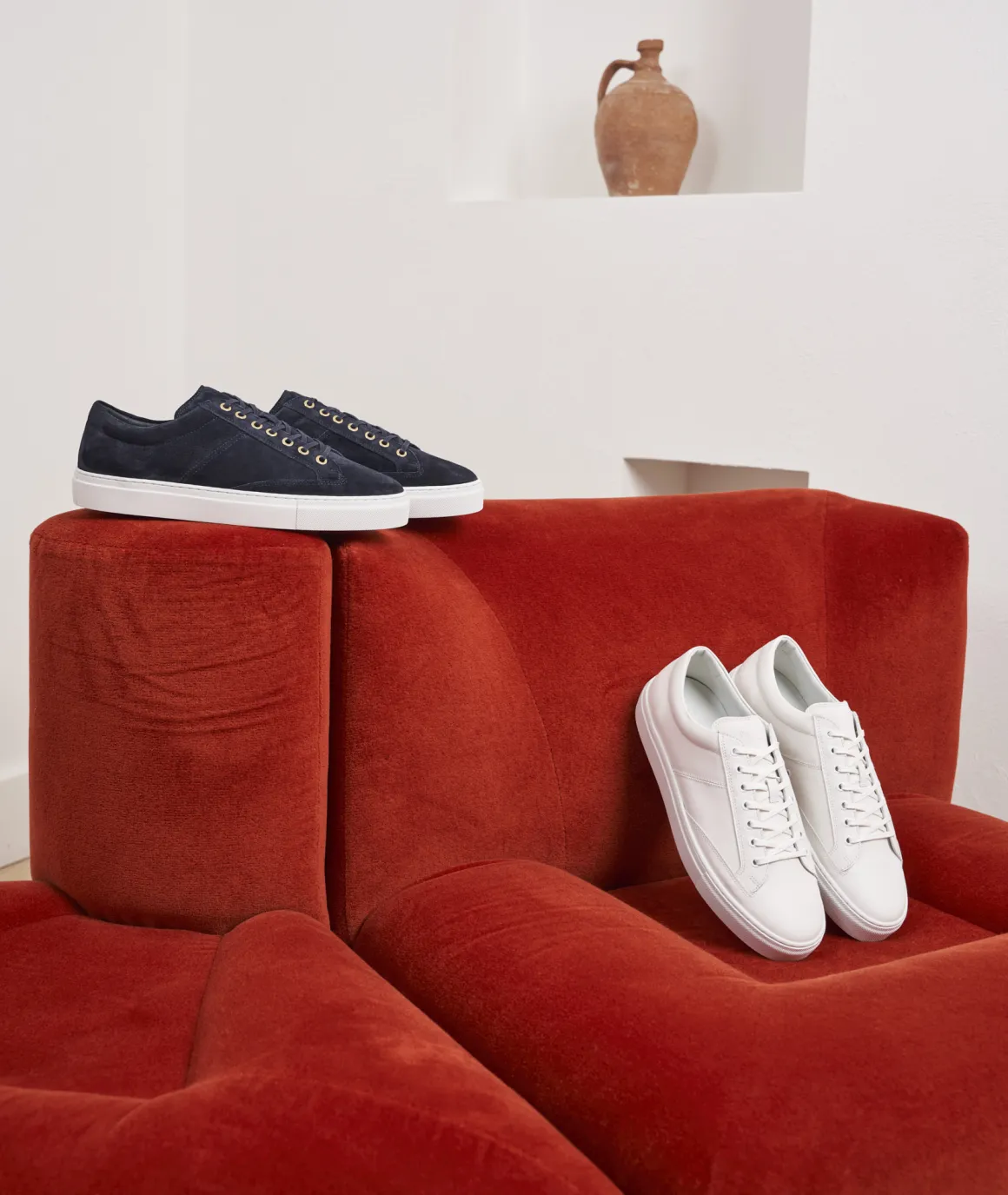 Homme Paire et Fils Sneakers-Sneakers homme en cuir